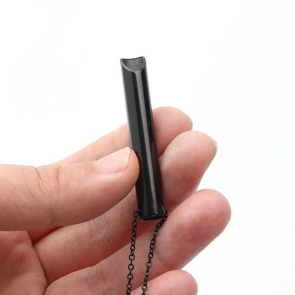 Black‎ Anti Anxiety Breathing Necklace Meditation Tool Stress Relief, Relaxing - Picture 6 of 9